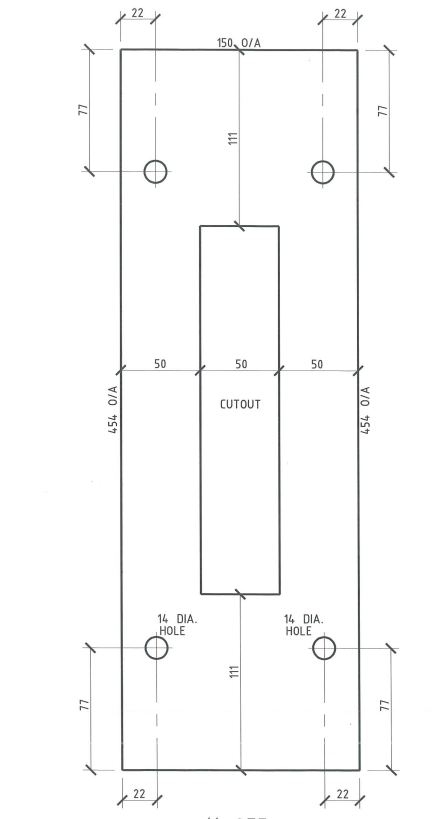 A Frame Base Plate