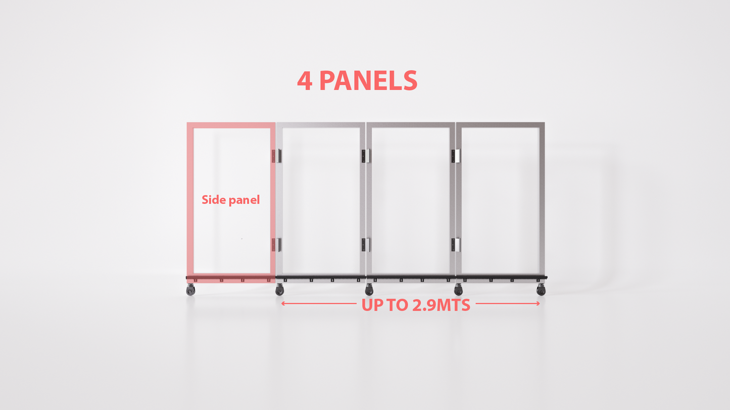 Sidcon Global - Turning Gate Hardware Bundle - Full Hardware Kit - 4 Panels